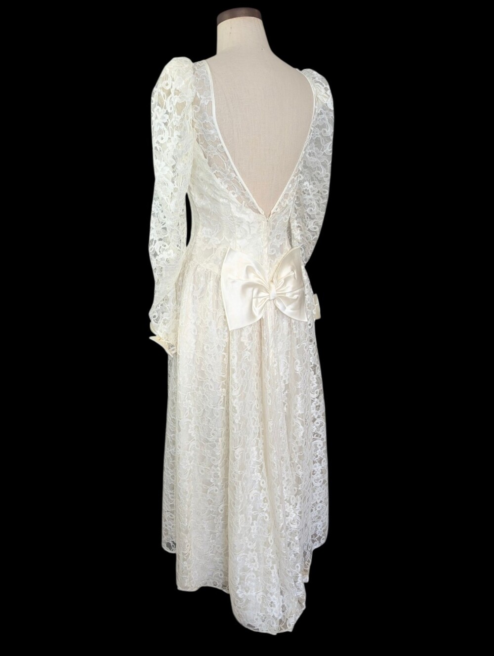 Vintage Alfred Angelo Cream Edwardian Victorian Revival Wedding Dress. NWT. 9/10